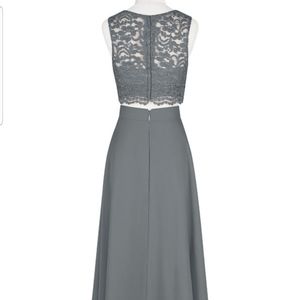 Scoop Neck Floor-Length Chiffon